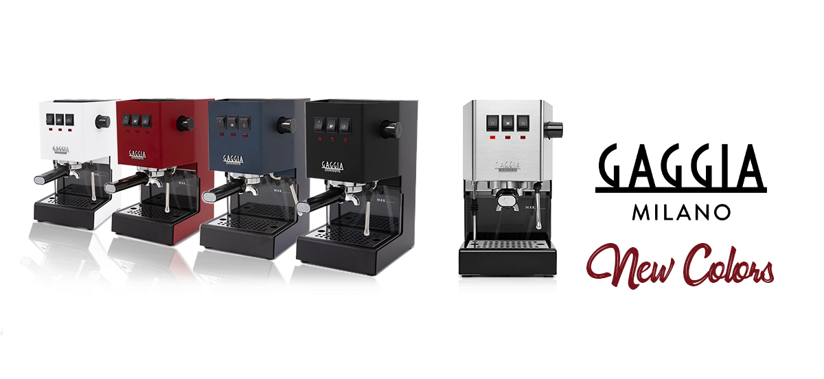 Sensational new colors for the Gaggia New Classic