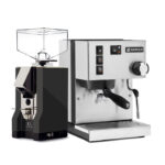 Rancilio Silvia V6 E & Eureka Mignon Silenzio 16CR Black