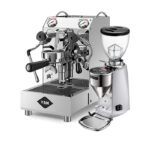 Vibiemme Domobar Junior HX & Mazzer Mini Electronic model A Polished Aluminium
