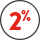 2% OFF DISCOUNT